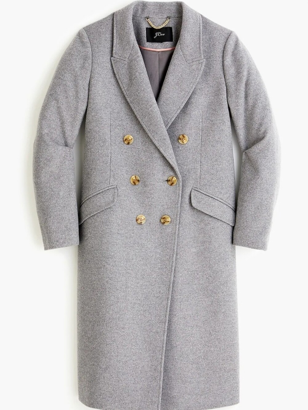 J. Crew Double Breasted Topcoat In Wool Cashmere - Picture 10 of 10